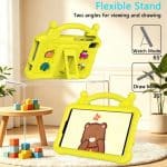 KIDS PROTECTIVE SHOCKPROOF CASE LENOVO TAB ONE  TB-305 8.7Inch YELLOW - Image 2